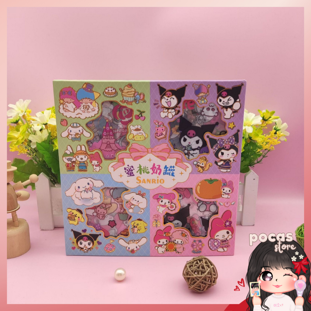 

[PS] 100 LEMBAR STIKER PVC SANRIO MELODY KUROMI KILAT DEKORASI BANYAK PILIHAN KARTUN AESTHETIC TERMURAH