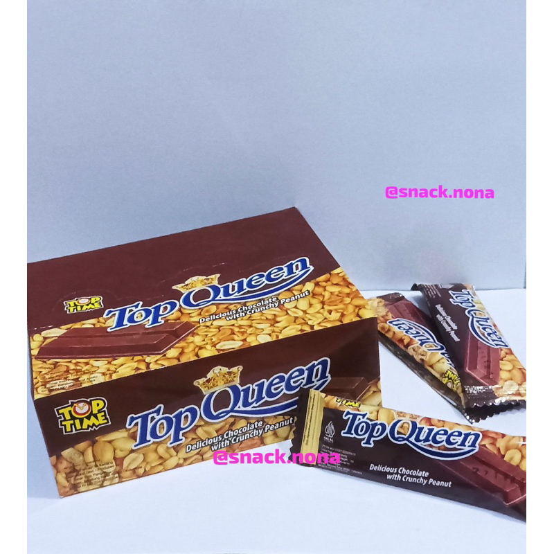 

TOP QUEEN Coklat Kacang jual/Pack 24 Pcs