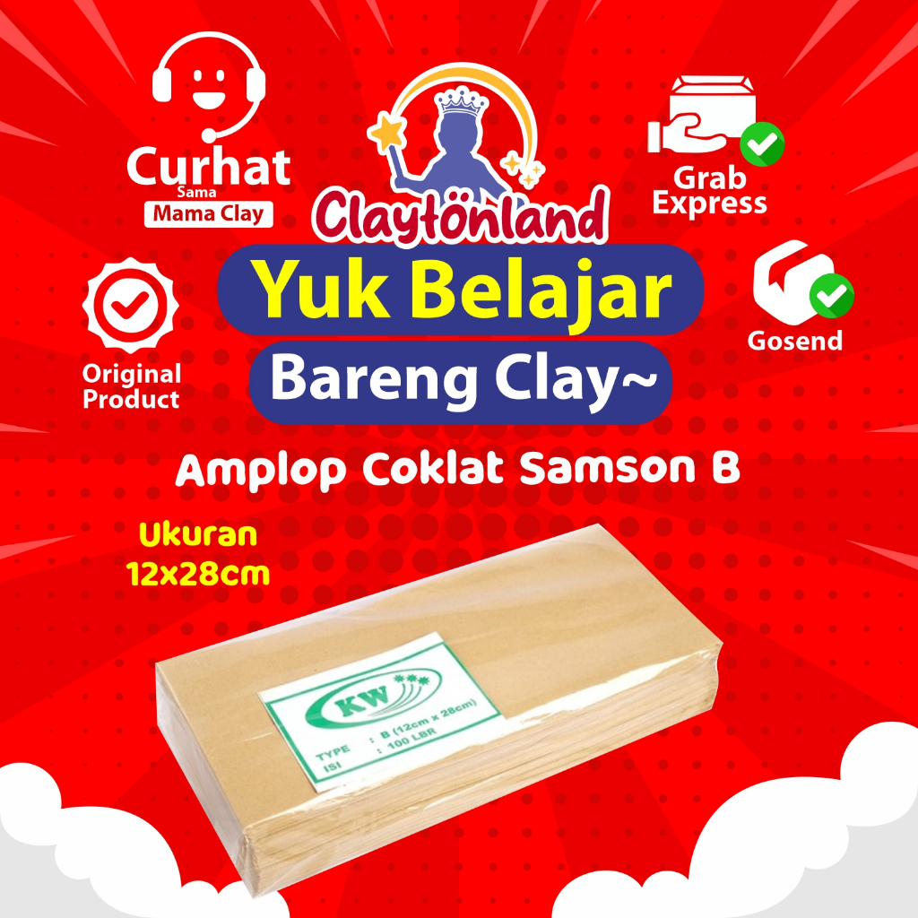 

Amplop Coklat Samson B Ukuran 12x28cm / Amplop Gaji / Amplop Dokumen (Pack)