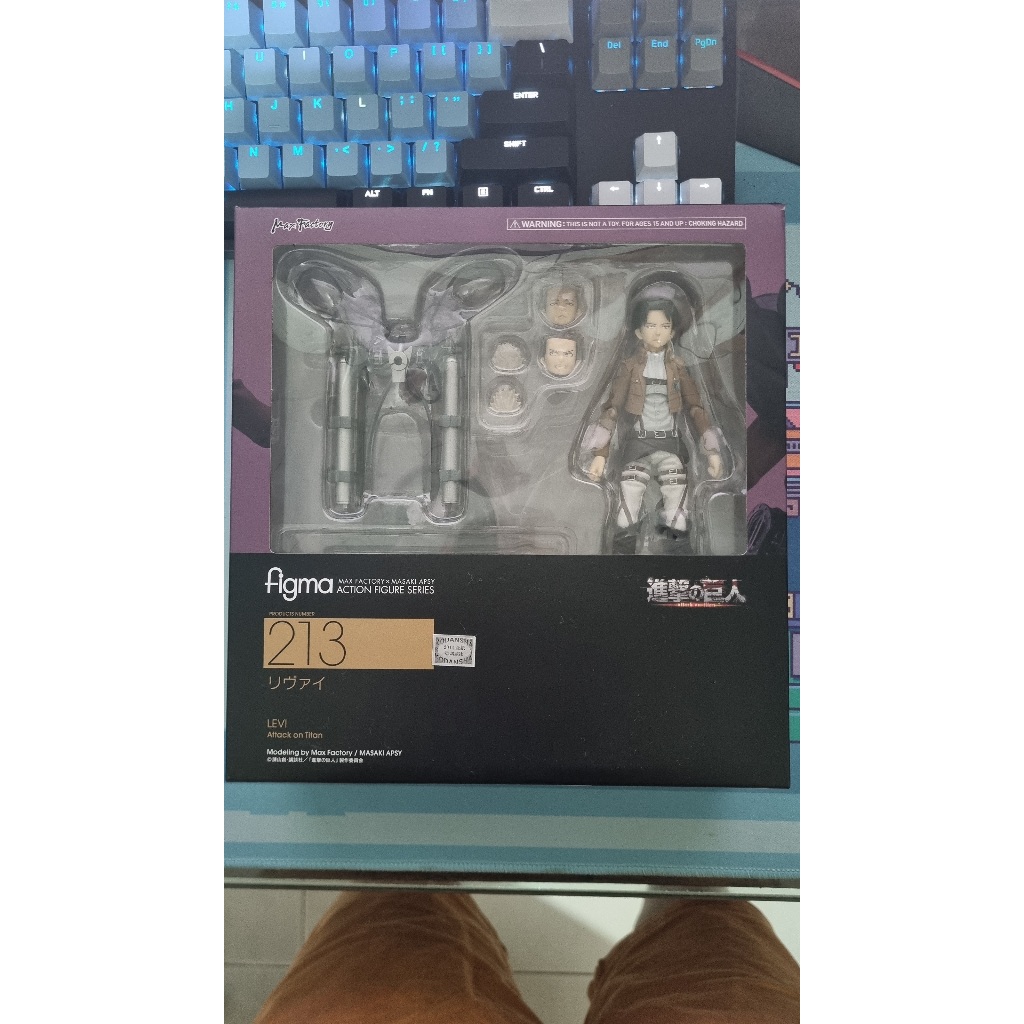 Original Figma Levi 213 - Attack on Titan Shingeki no Kyojin (BIB) Levi Ackerman