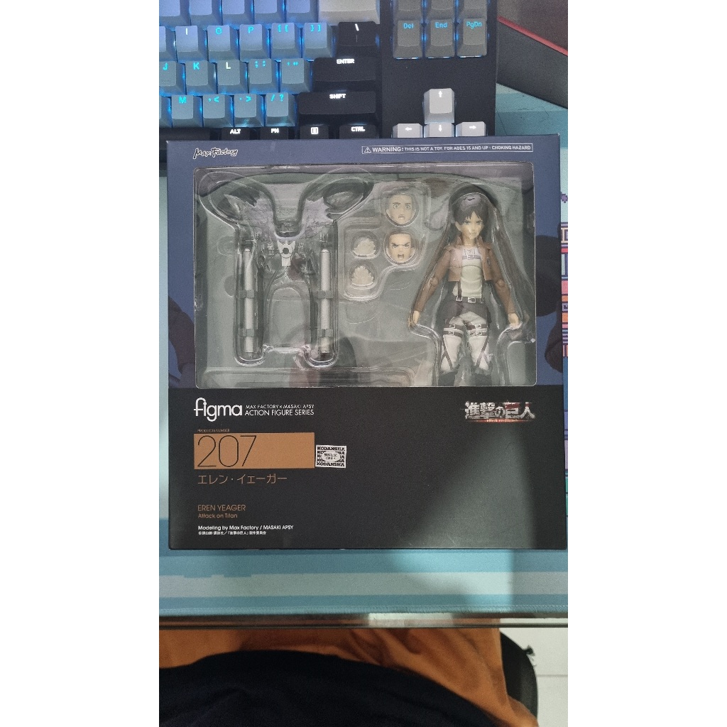 Original Figma Eren Yeager 207 - Attack on Titan BIB Shingeki no Kyojin