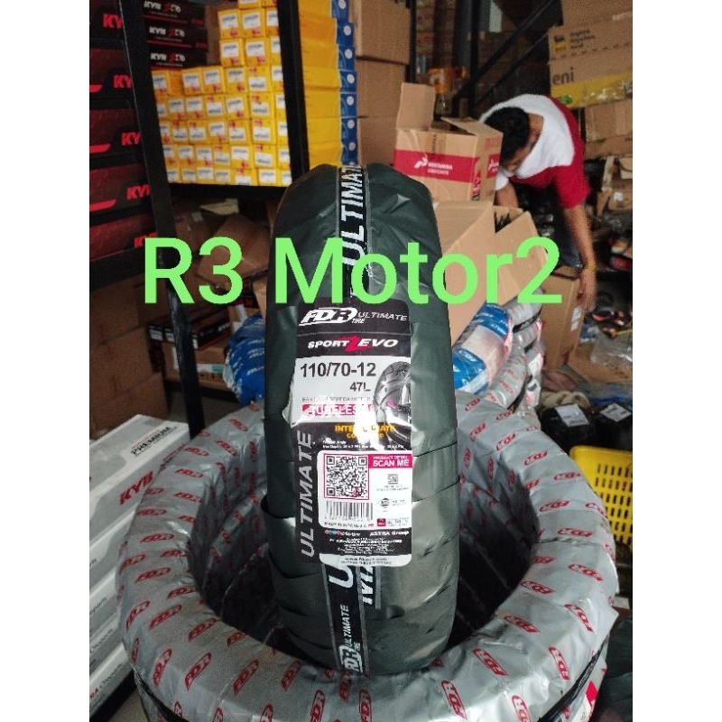 ban tubeless FDR 110/70-12 SPORT ZEVO untuk depan matic FAZZIO , FILANO , VESPA PRIMAVERA DAN VESPA 