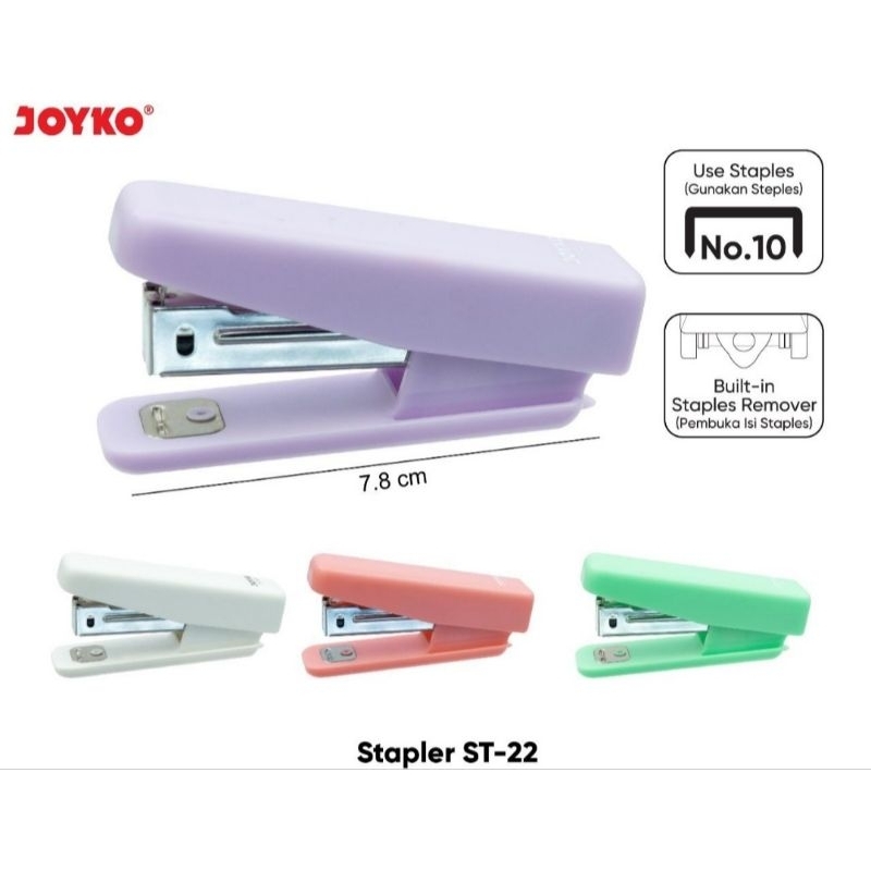 

Stapler Pastel Kecil Joyko ST-22 (1pcs)