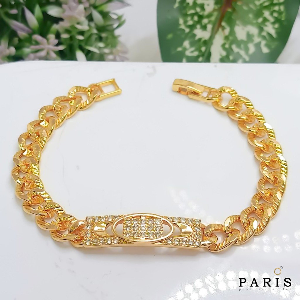 Gelang Rantai Perhiasan Wanita Dewasa Dan Remaja Lapis Emas GR.13