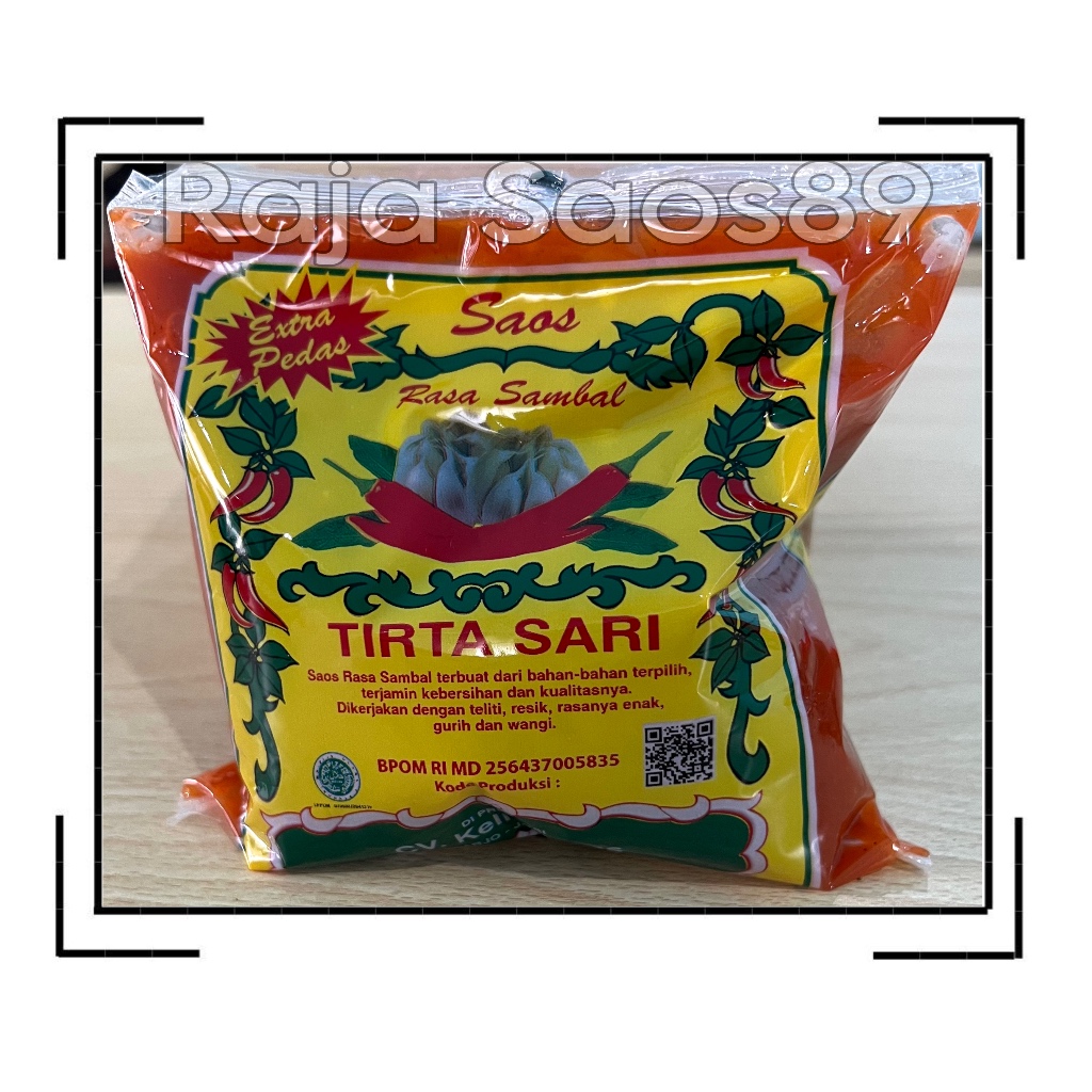 

Raja Saos Sambal/ Saos Rasa Sambal Tirta Sari/ Sambal/ Pedas/Bumbu Masak