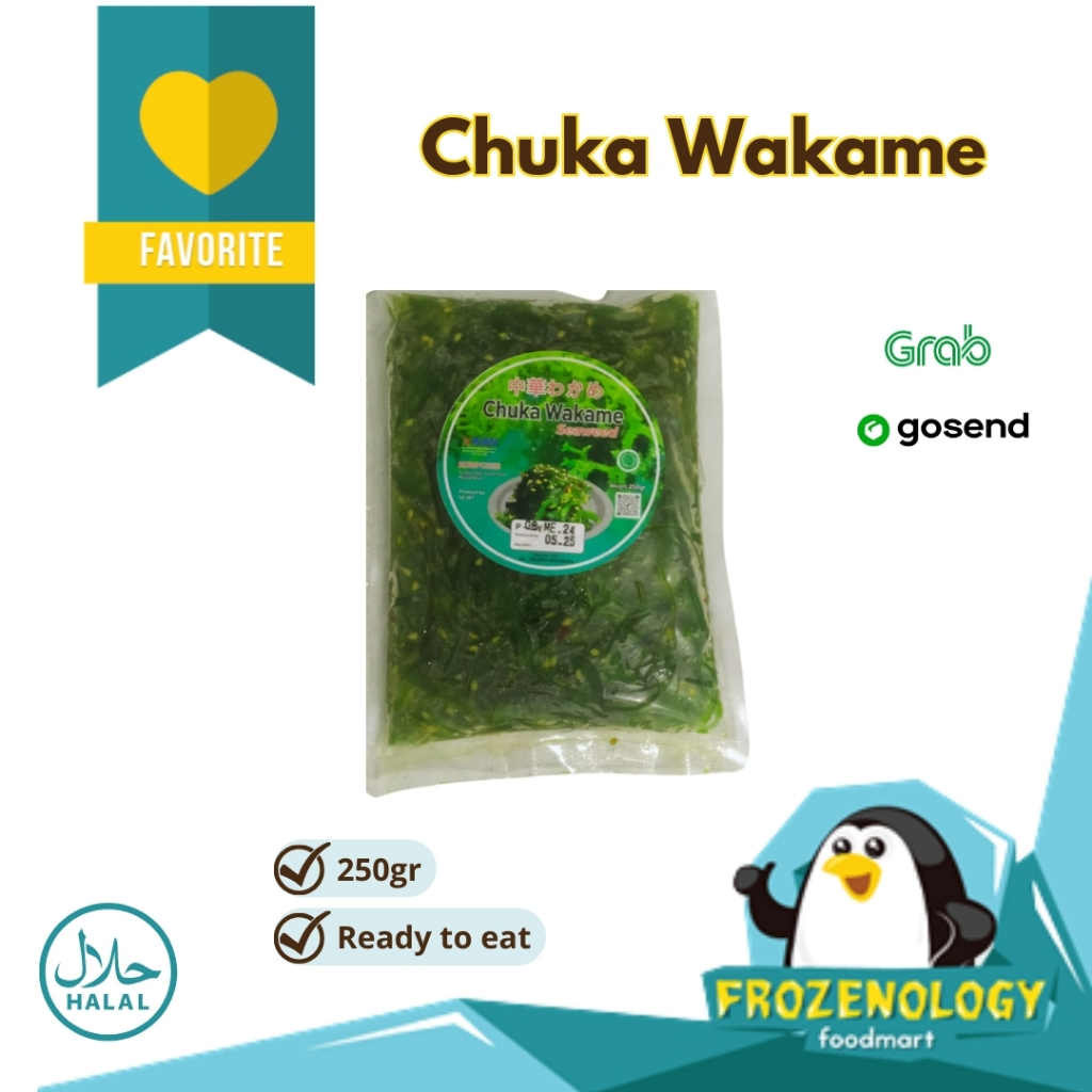 

Ay00! Chuka Wakame Salad Rumput Laut Halal Frozen Fresh Quality 250gr