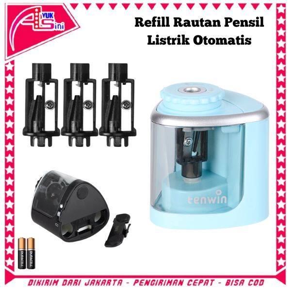 

AS Refill Rautan Pensil Listrik Otomatis Manual Baterai Rautan Pensil Refill Elektrik Portebel Pencil Sharpener Rautan Pensil Rotary Pensil 6-8mm Untuk Alat Tulis Sekolah Kantor