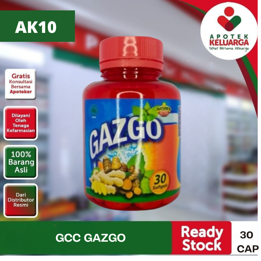 GCC GAZGO @30 CAPS # MEMBANTU MASALAH ASAM LAMBUNG, KWMBUNG, MUAL #PADANG