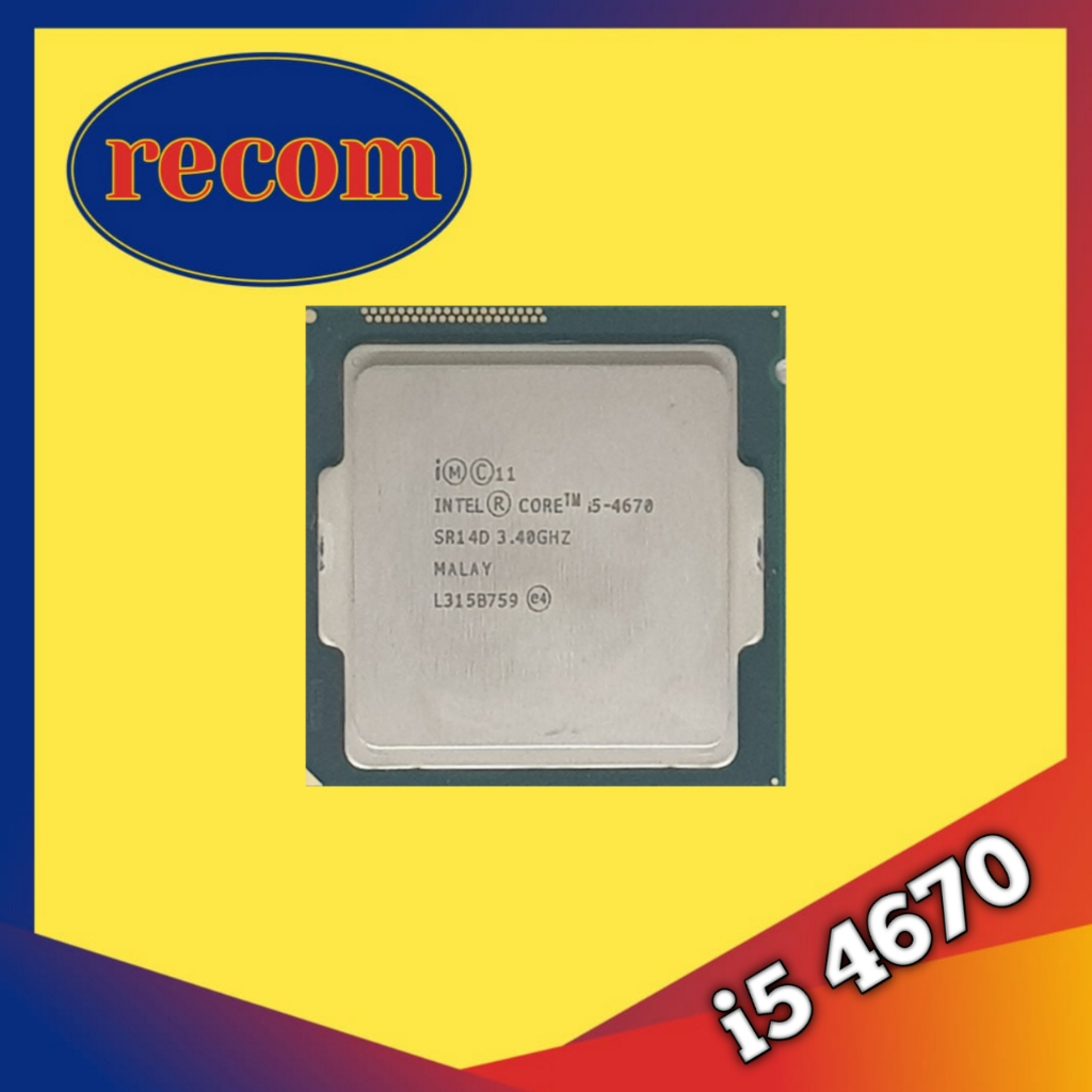 processor intel core i5 4670 / i5 4670k tray 1150