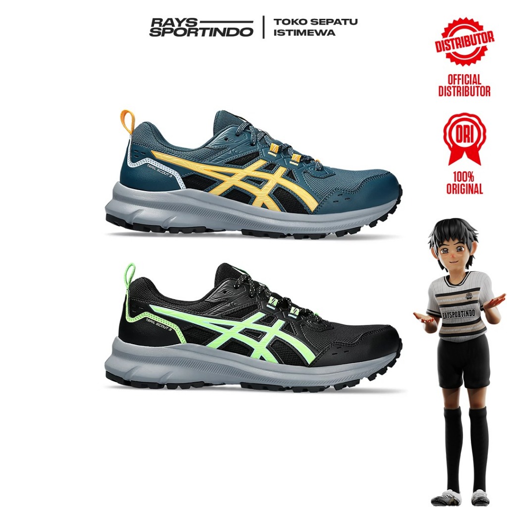 SEPATU RUNNING ASICS TRAIL SCOUT 3