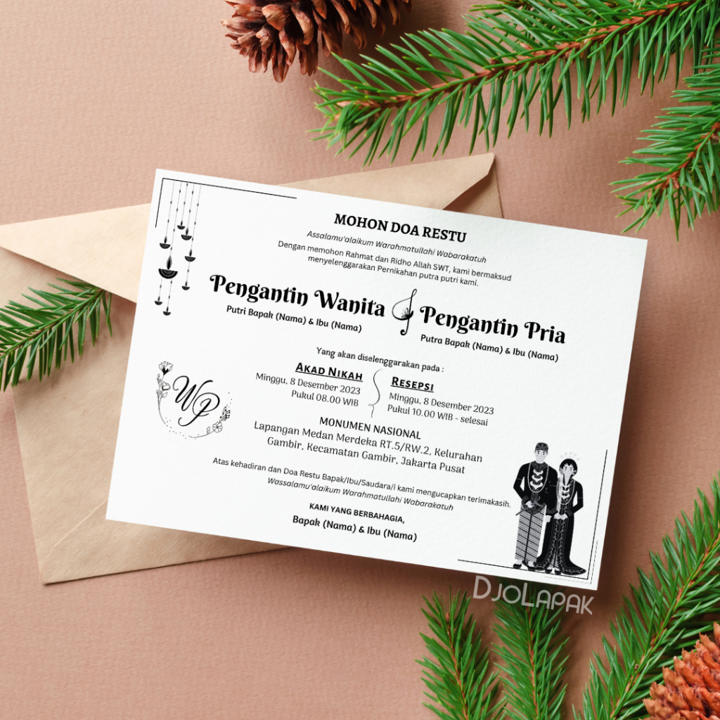 Undangan Nasi Kotak / Undangan Besek / Undangan Punjungan / Undangan Pernikahan / Undangan Kertas HV