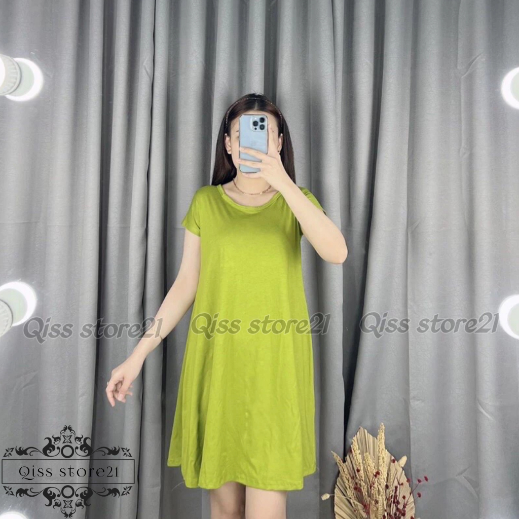 DRESS / dress basic lengan pendek wanita/dress polos wanita/casualdress/pakaian wanita/homey dress/ 