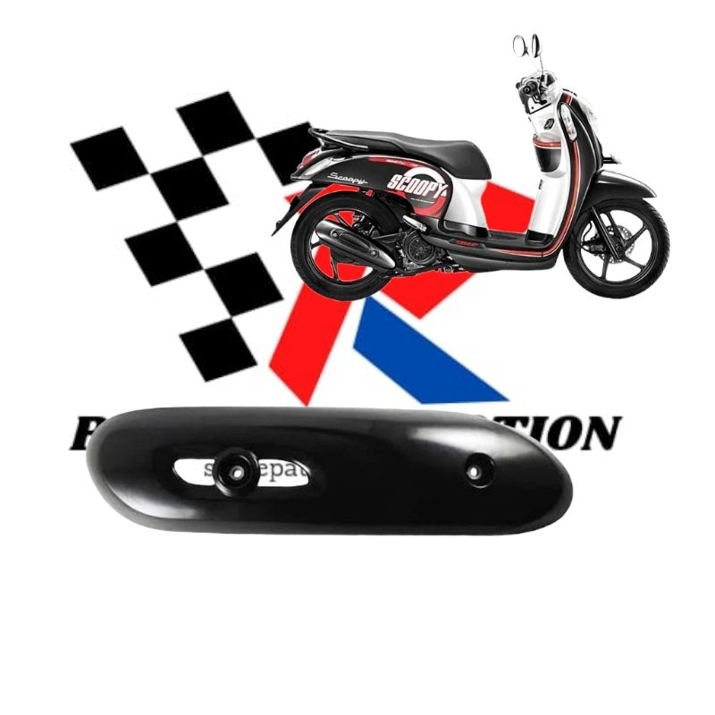 Tutup Knalpot Scoopy 2017-2020 Cover Knalpot Scoopy 2017-2020 Tameng Knalpot Scoopy