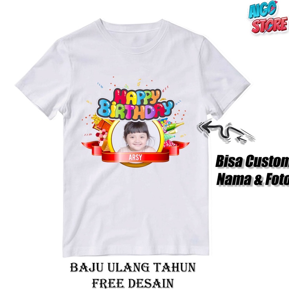Langsung Beliii Free Desain Baju Ulang Tahun Custom Kaos Ulang tahun Anak Free Desain Baju Kaos Ulta