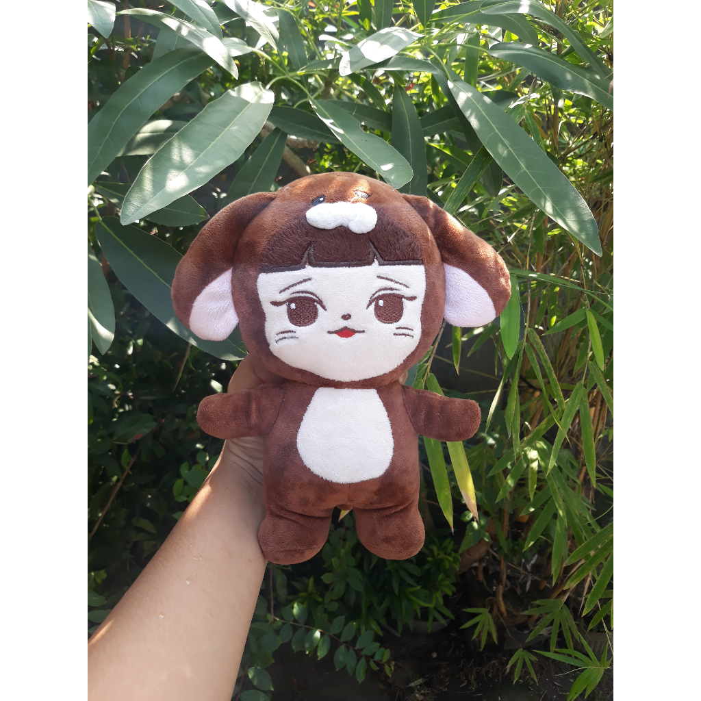 Boneka Oppa EXO kostum tidak bisa dilepas NB