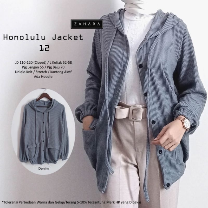 Hora jaket ori moca / Hilke jaket ori moca /honolulu jaket / jaket bahan kaos / jaket hodie / jaket 