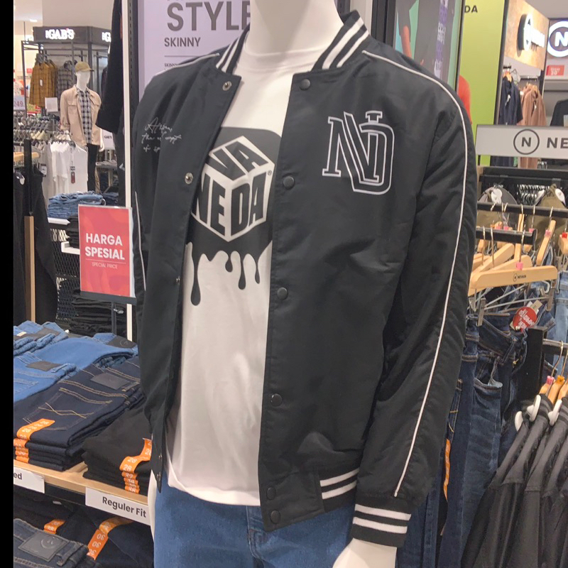 nevada jaket pria varsiti parasut original matahari