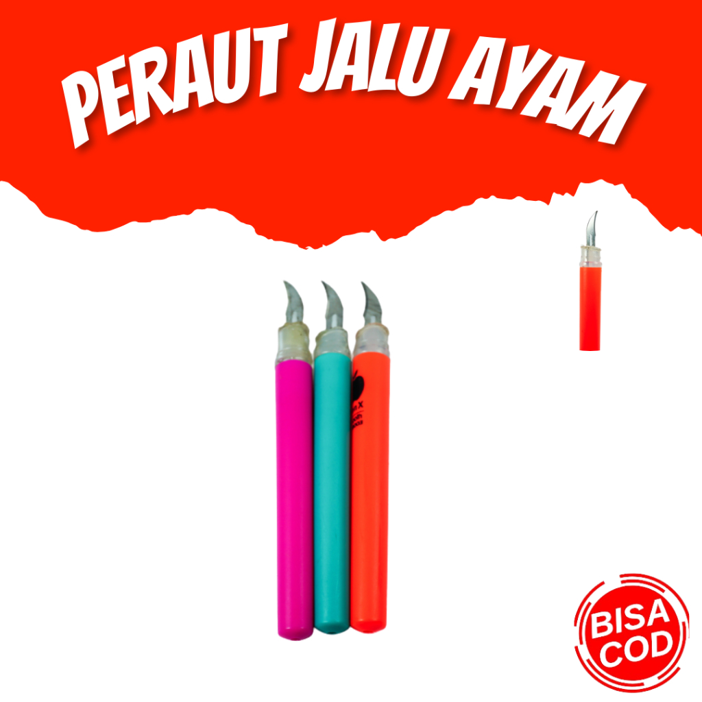 PERLENGKAPAN AYAM - Pisau Bulpoin, Peruncing Taji Ayam, Pisau Raut Jalu, Alat Peruncing Taji Ayam