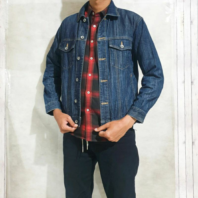 LEPSIM Trucker Denim Jacket | Jaket Jeans LEPSIM