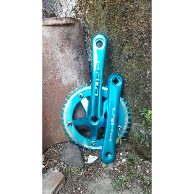 crank viva biru sepeda fixie