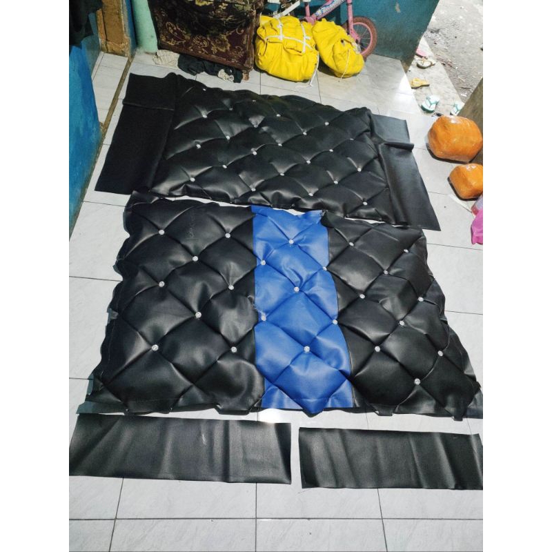 Cover plafon/Kabin untuk mobil truk Canter, Dll motif sofa Riquest warna chat admin