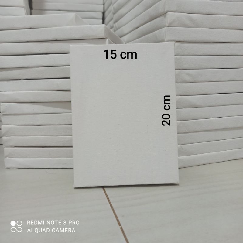 

Canvas lukis putih ukuran 15cm x 20cm