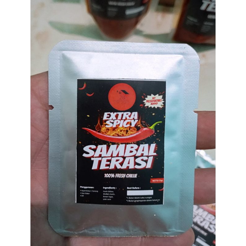 

Sambal Terasi Sachet 15g Sambal Terasi Kemasan Ekonomis GRAND OPENING-DISKON BESAR BESARAN