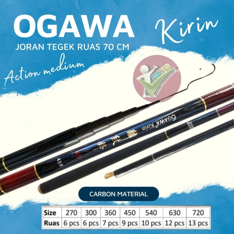 OGAWA KIRIN bahan bahan carbon 360