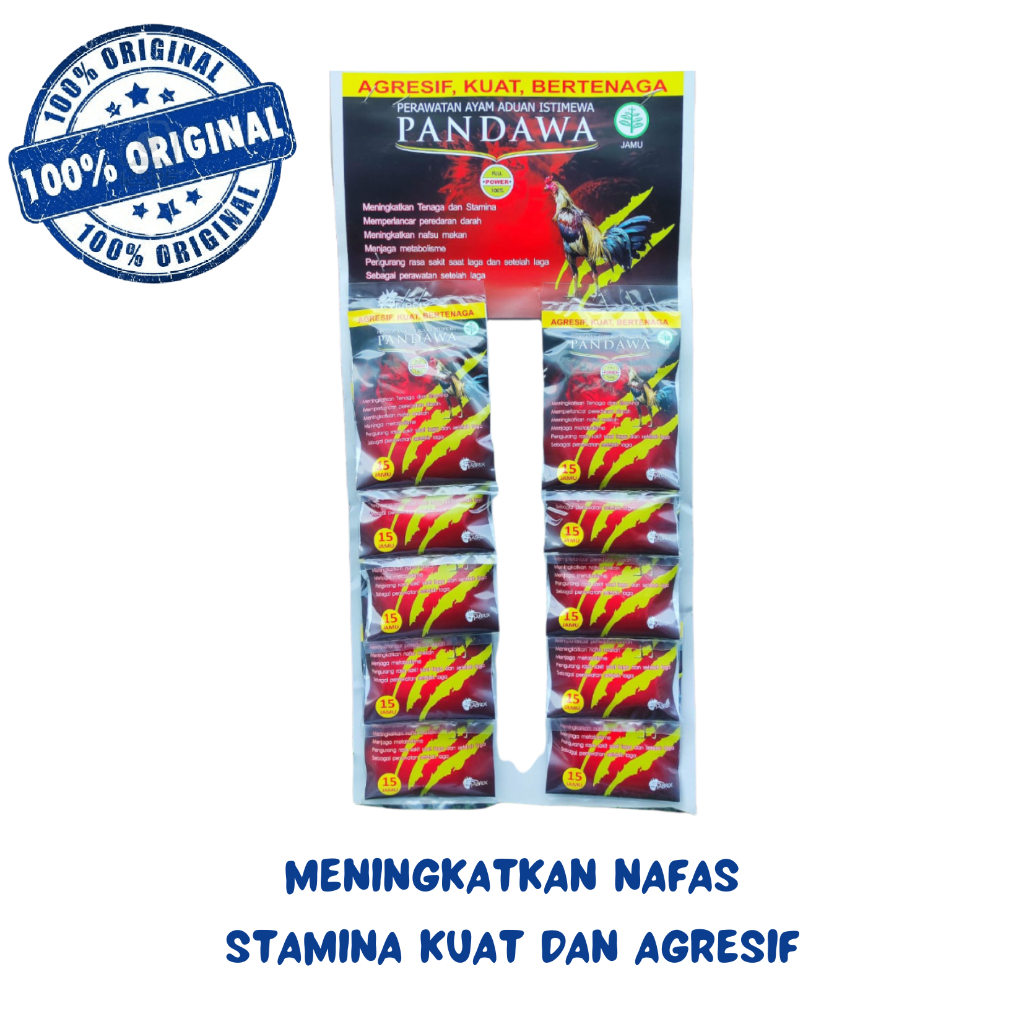 PANDAWA POWER 1 RENTENG - Jamu ayam petarung full stamina