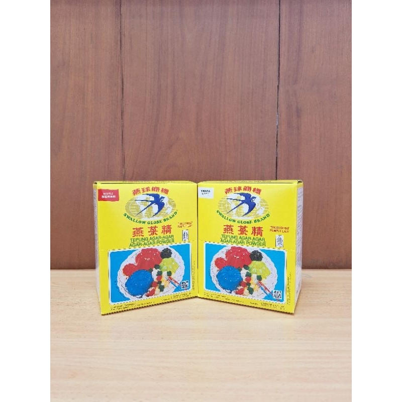 

Swallow Globe Brand agaragar 2 box isi @12 sachet