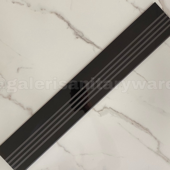 C6369 Stepnosing Granit 1x6cm  Lis Tangga  Stepnosing Tangga  Lis Hitam  Granit Tangga