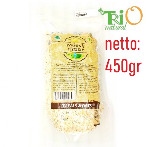 

TRIO NATURAL Muesli Classic 450gr _ Plus Seeds & Dried Fruits