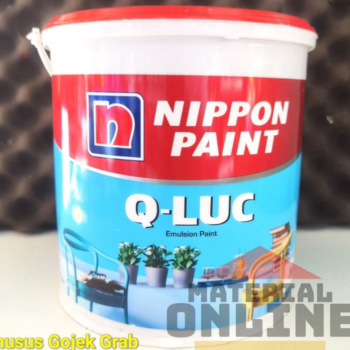 DISKON QLUC Q Luc Qiluc Cat Tembok Warna Putih Hitam Cream Hijau Biru Abu Nippon Paint Galon 5Kg 5 K