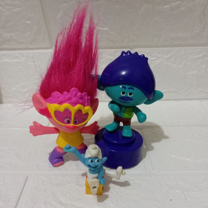 Smurfs dan Trolls Figur by McD