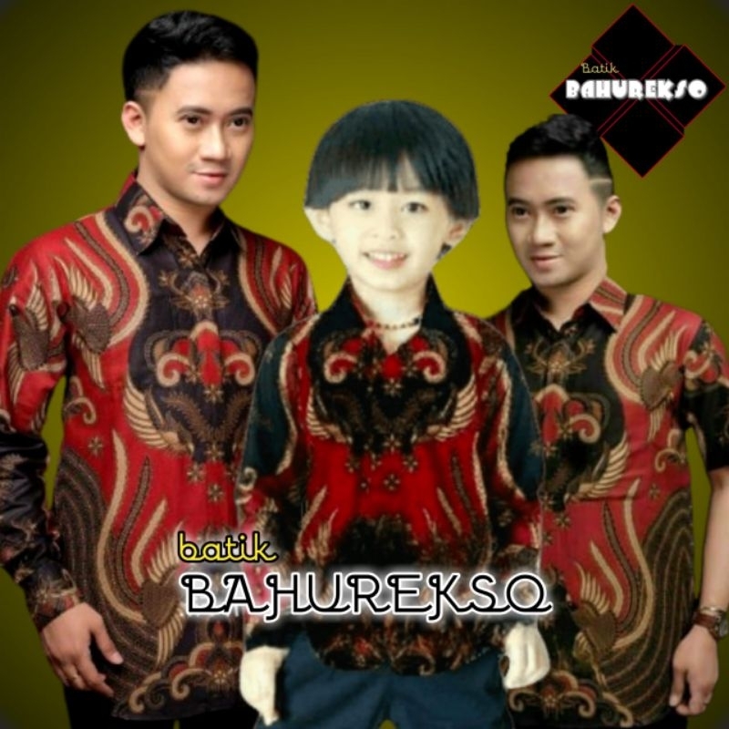 Batik Pria - Batik Couple Ayah Dan Anak Premium - Batik Anak Cowok Cowo Laki-laki Modern Moderen - B