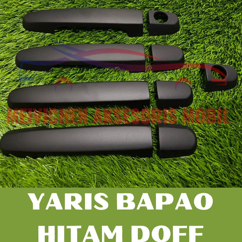 HOT SALE COVER HANDLE GAGANG PINTU MOBIL YARIS BAPAO BAKPAO HITAM DOFF