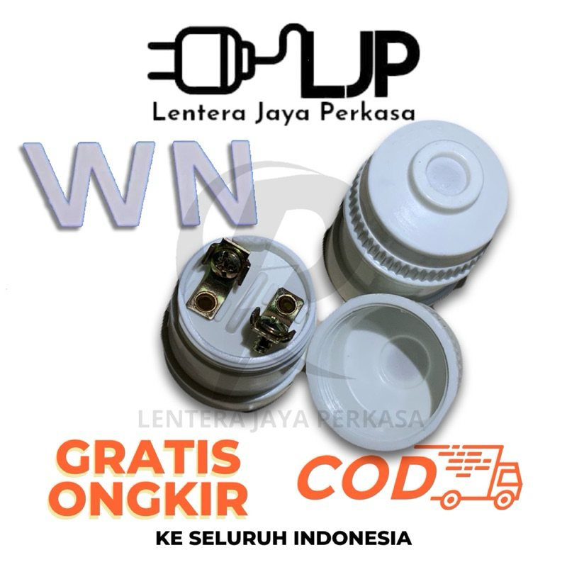 Fitting Gantung WN Model Broco Terminal Kuningan Putih SNI