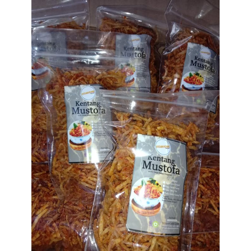 

Termurah Kentang Mustofa 1kg Camilan Cemilan Snack Lauk Keripik Kering Kentang Mustofa Mustopa Kriuk Crispy Renyah Balado Pedas