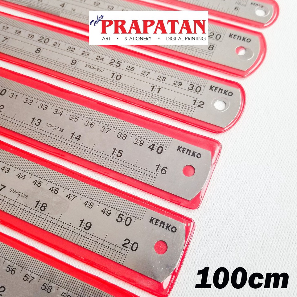 

Kejutan Menarik Penggaris Besi Kenko 1 cm Stainless Steel Ruler