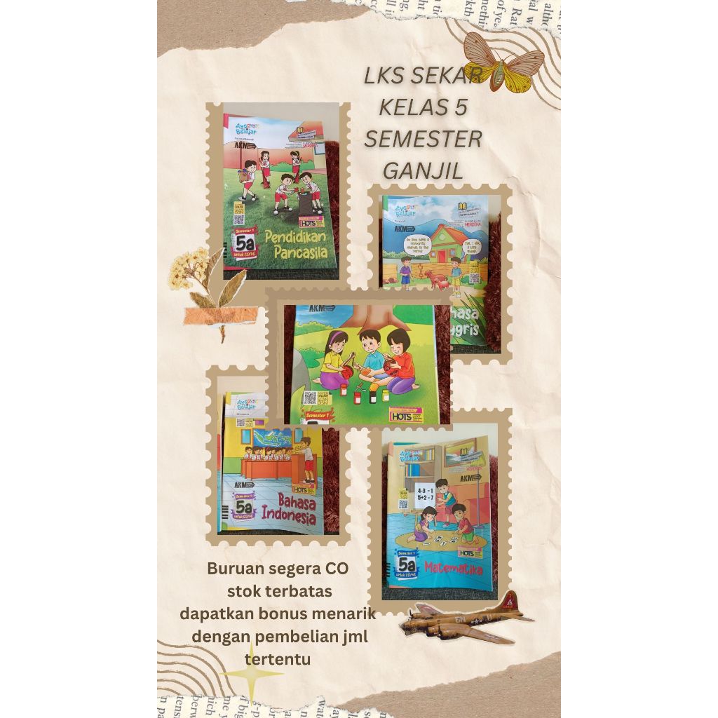 LKS SEKAR SD KELAS 5 SEMESTER GANJIL 2024-GRAHA PUSTAKA-KURMER