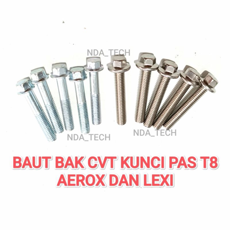 BAUT CVT AEROX LEXI BAUT TUTUP BAK CVT YAMAHA LEXI AEROX 155 BAUT CRANKCASE TUTUP BLOK CVT KUNCI PAS