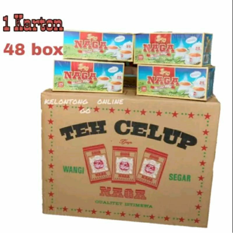 

Teh Naga Celup 1 karton 48 box @25 kantong