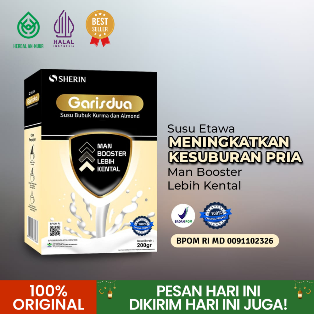 

Susu Garis Dua Promil For Man 200gr Untuk Membantu Menyuburkan Pria Susu Kambing Premium Susu Bubuk