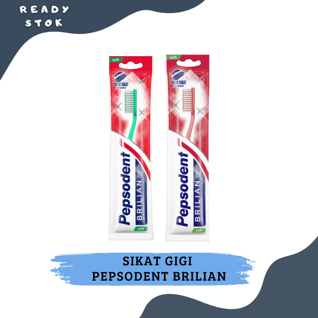 Pepsodent Brilian Soft / Sikat Gigi Pepsodent Brilian (PCS)