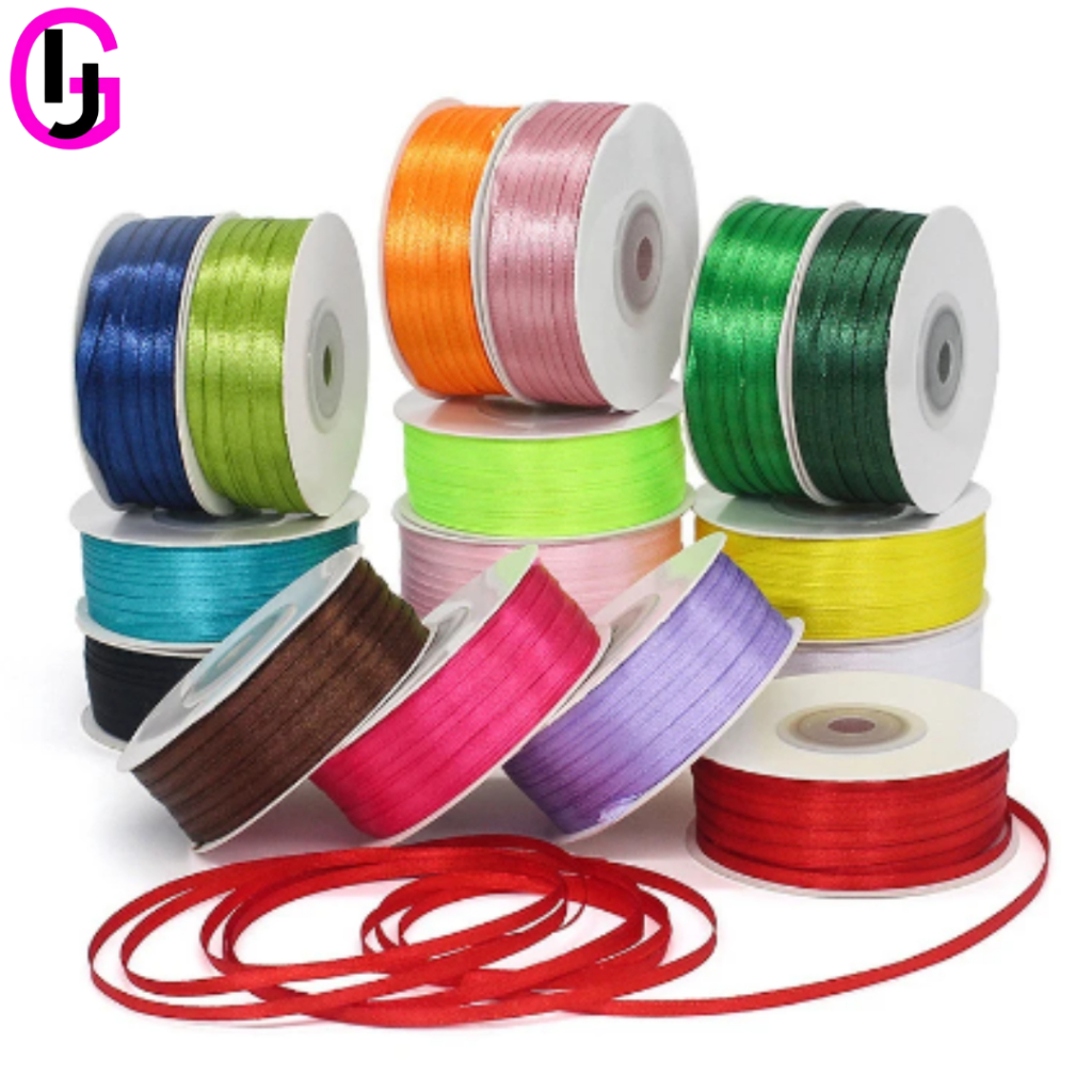 

Pita Satin 1/8" inch = 0.3 cm Untuk Bungkus Kado Pita Hadiah Part 1