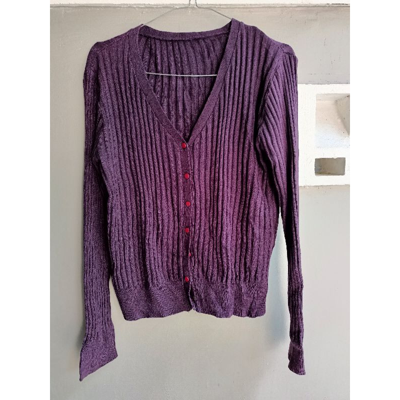 cardigan rajut lidi ungu, sweater rajut, bwbyaz, kartinis label, haidee orlin, sabamodest, geulis,  