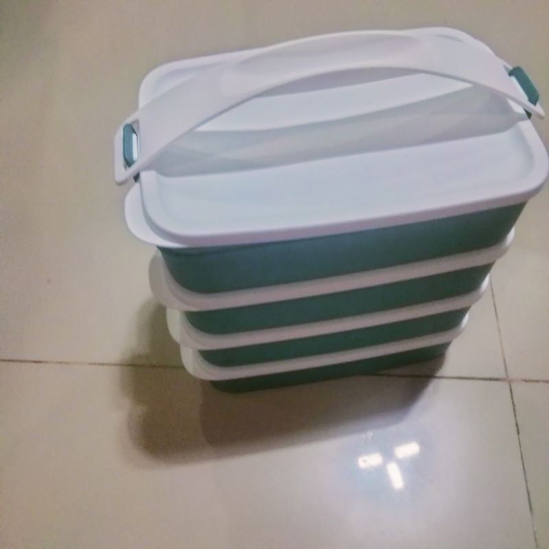 Tupperware Original Promo Rantang Persegi 4 Susun