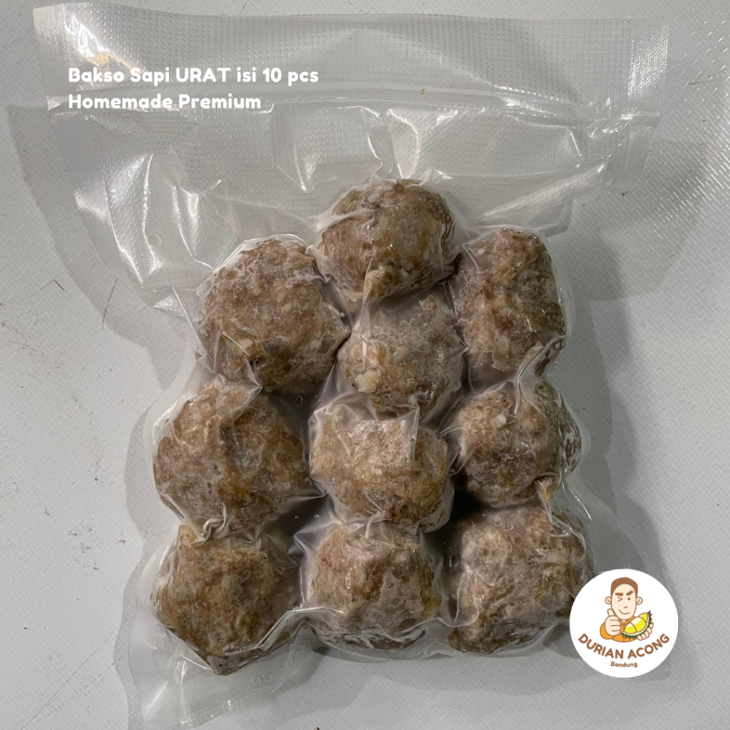 

Baso Sapi URAT isi 10pcs Homemade Premium Frozen - Bakso Sapi - Halal