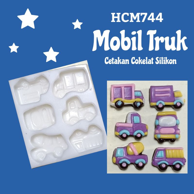 HCM744 'TRUK'  Cetakan Cokelat silikon Fiina de choco