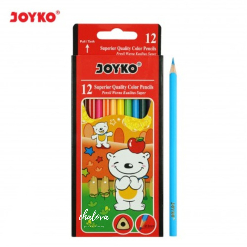 

[Whispers] [PCS] PENSIL WARNA JOYKO PANJANG 12 WARNA CP-12PB / PENSIL WARNA JOYKO PANJANG